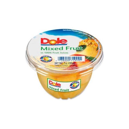 Marjack Dole Fruit Cups, Mixed Fruit, 7 oz, 12/Carton DFC71924